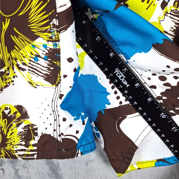 Ocean Pacific Board Shorts Large Swim Surf Beach Vacation Resort Floral Hawaiian - Picture 5 of 6